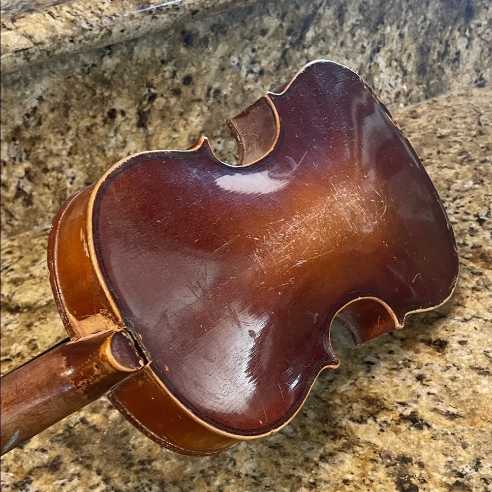 Stradivarius Rustic Brown Violin ~ Label inside - Picture 12 of 13